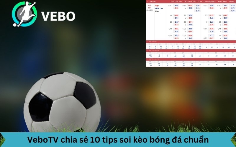 VeboTV chia sẻ 10 tips soi kèo bóng đá chuẩn